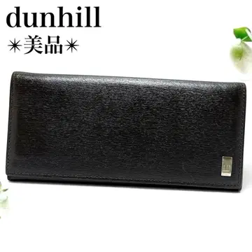 새상품급 던힐 장지갑 코인 케이스 지갑 지갑 카드 가죽 다크 브라운