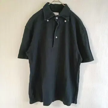 이탈리아제 GUY ROVER 피케 셔츠 블랙 S 사이즈 코튼 100%