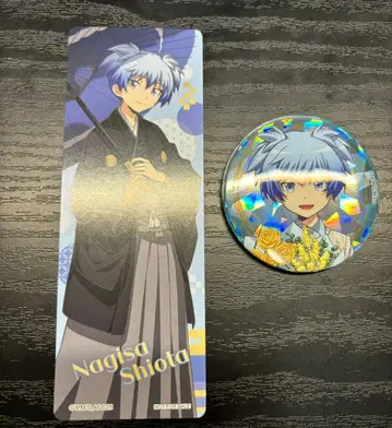 암살교실 시오타 나기사 플라워 부케 홀로 캔뱃지