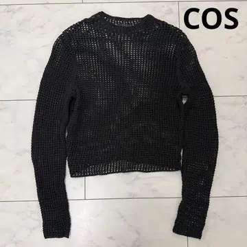COS 코스 크로셰 메쉬 니트 상의 풀오버