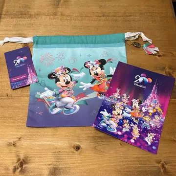 홍콩 디즈니랜드 20주년 복조리 (미키, 미니) 엽서