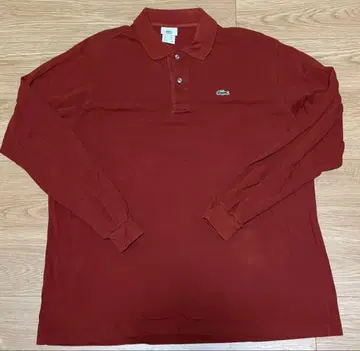 90s 레어 컬러 프렌치 라코스테 벽돌색 빅 사이즈 프랑스제