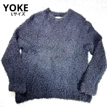 YOKE 부시 코튼 크루넥 니트