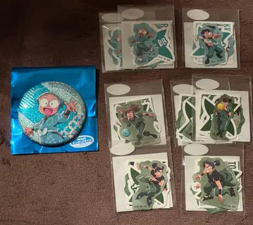 닌타마 란타로 라운드 원 캔뱃지 씰 랜덤