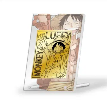 무기와라 스토어 한정판 원피스 프리미엄 메탈 플레이트 루피