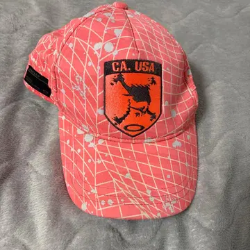 Oakley 핑크 격자무늬 캡 90s 00s