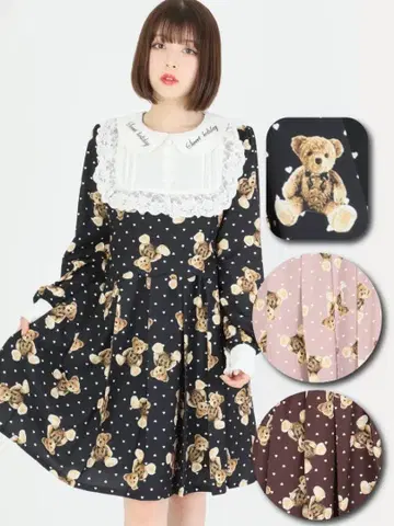 앙크루즈 하트 도트 Bear 원피스