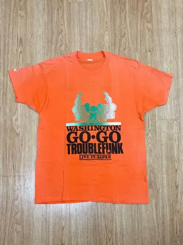 80s 빈티지 TROUBLEFUNK LIVE IN JAPAN T셔츠