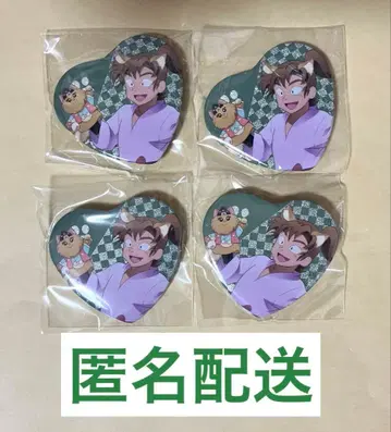 닌타마 젠포지 이사쿠 난자타운 캔뱃지 하트캔뱃지