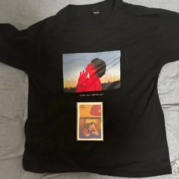 후지이 카제 LASA 사진 티셔츠 L 사이즈 덤 포함