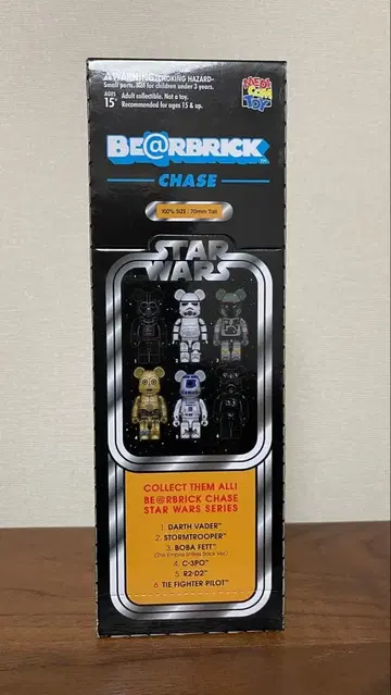 12개 스타 워즈 베어브릭 CHASE 메디콤토이 큐브릭