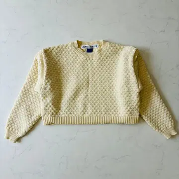 CITEN 니트 스웨터 숏 기장 아이보리 FREE ( F892 )