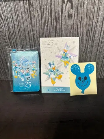 [새상품] 도쿄디즈니씨 25주년 미라코스타 한정판 카드 키 & 키케이스