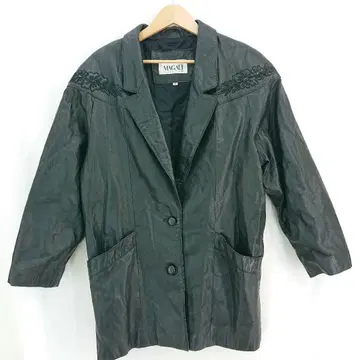 MAGALI 램 가죽 양가죽 가죽 빈티지 코트 자켓 프리