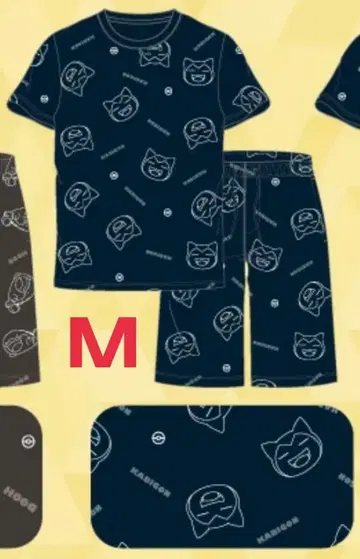 포켓몬 잠만보 룸웨어 티셔츠 숏팬츠 상하의 M