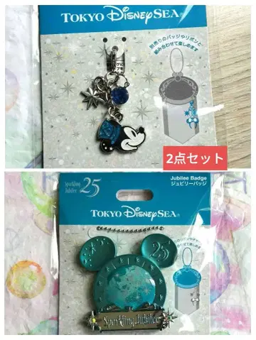 미키 쥬빌리 배지 & 참 아쿠아피아 도쿄디즈니씨 25주