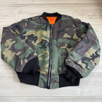 ALPHA U.S.A. 카모플라쥬 MA-1 플라이트 자켓