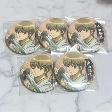 은혼 오키타 소고 대시 스토어 무슈 캐릭터 배지 컬렉션 캔뱃지 5점