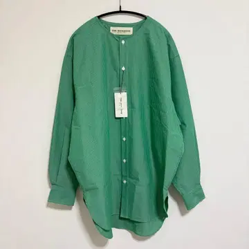 [택 포함 새상품] THE SHINZONE 신존 노카라 셔츠 그린