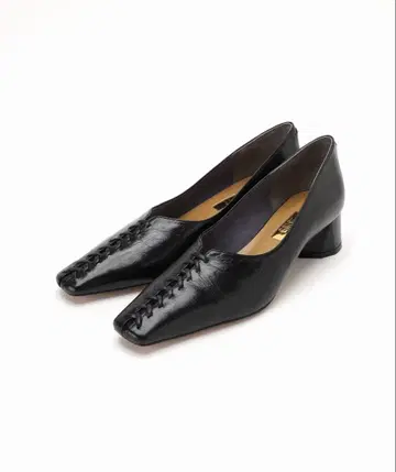 LE TALON GRISE 가죽 BRAIDED 펌프스