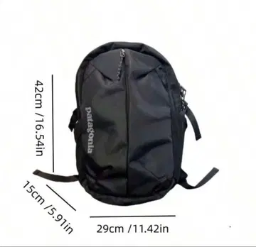 patagonia 블랙 백팩 42cm