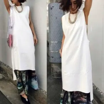 Ameri 레이어드 헤임 박스 원피스