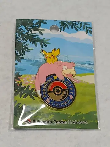 [미개봉 새상품] 포켓몬 센터 카가와 한정판 로고 핀즈
