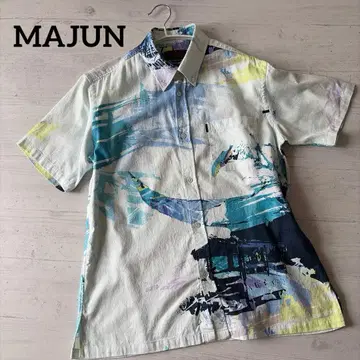 MAJUN 반팔 카리유시 셔츠 M 사이즈 일본제