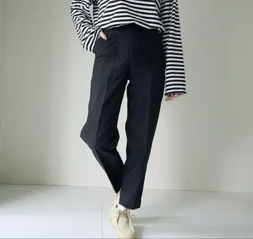 THE SHINZONE 베이커 팬츠 블랙 PO