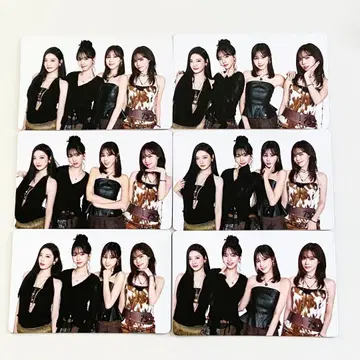 aespa 월드 투어 랜티큘러 트레이딩 카드 집합 올 6종 컴프