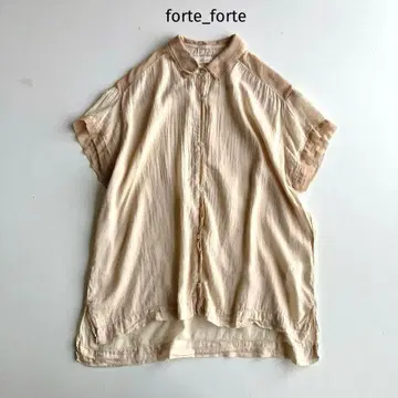 포르테포르테 블라우스 코튼 실크