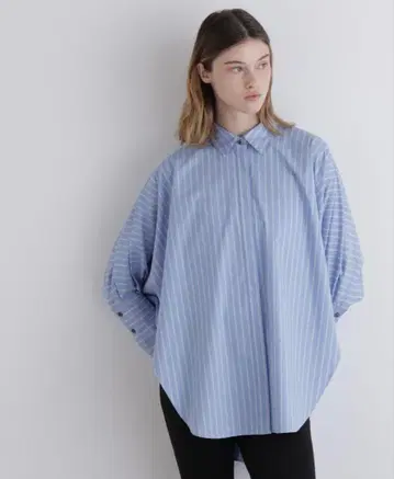 르필 lephil 오버 사이즈 롱 커프스 셔츠 스트라이프