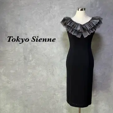 컨디션 최상 Tokyo Sienne 원피스 드레스 프릴 블랙 3084