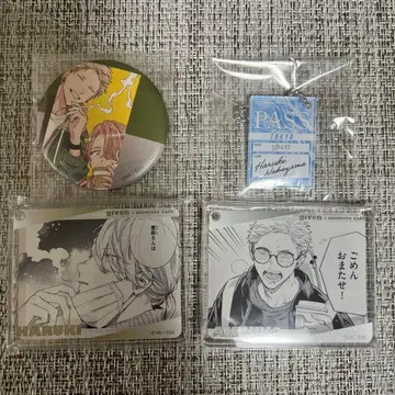 기븐 애니메이트 카페 코롯타 캔뱃지 카지 아키히코 나카야마 하루키