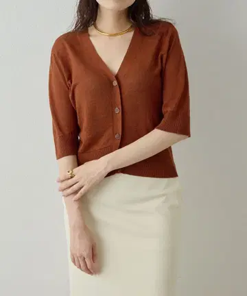 whimgazette Drawing Numbers 린넨 가디건 미사용