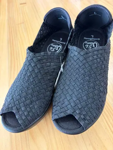 g63 밴딩 밴딩 통굽 웨지 슈즈