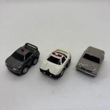 옛날식 풀백 미니카 세트 3대 복면 순찰차, 순찰차, 하코스카
