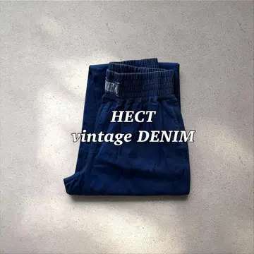HECT80's 데님 이지 팬츠 홍콩제 네이비 다크 네이비 빈티지 릴랙스