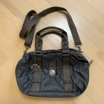 키플링 다크 그레이 나일론 숄더백