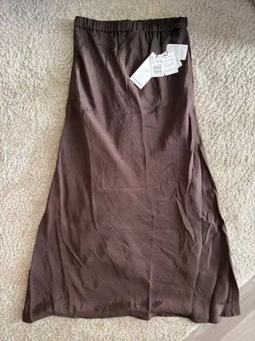 Vin 브라운 롱 스커트 38 사이즈