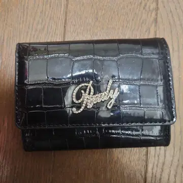 블랙 크로커다일 패턴 카드 케이스