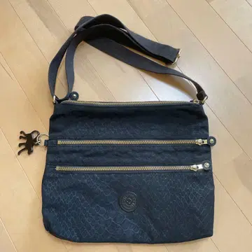 키플링 블랙 나일론 숄더백