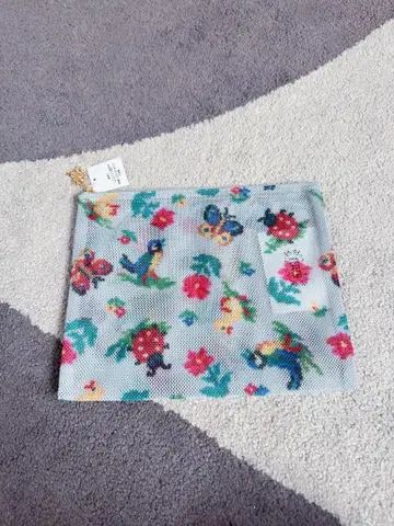 페이러 하이디 메쉬 파우치 L 그레이