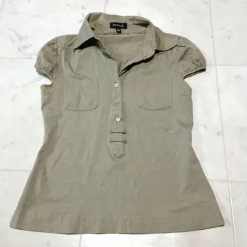 에포카 EPOCA 반팔 카라 부착 T셔츠 풀오버 상의 40