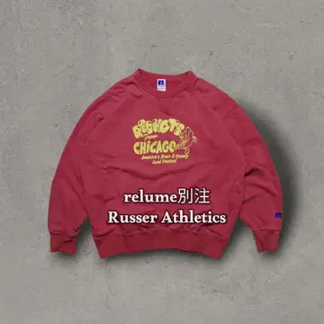 Russell relume 별주 맨투맨 CHICAGO 프린트 페이드