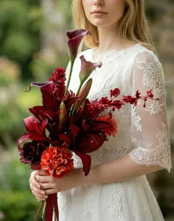 웨딩 부케 클러치 부케 야외 촬영 일본 의류 부케 암 부케