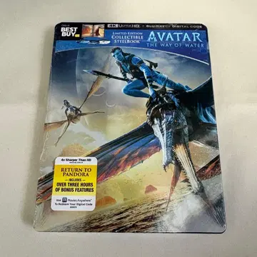 아바타: 물의 길 수입판 4K UHD 스틸북 일본어 수록