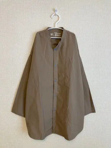 [미사용에 가까움] muji labo 미들 기장 오버 셔츠