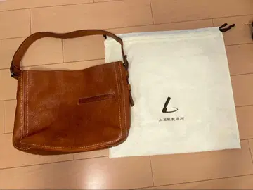 츠치야 가방 브라운 가죽 숄더백 수납 가방 포함
