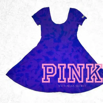 빅토리아 시크릿 핑크 반팔 미니 원피스 해외 걸